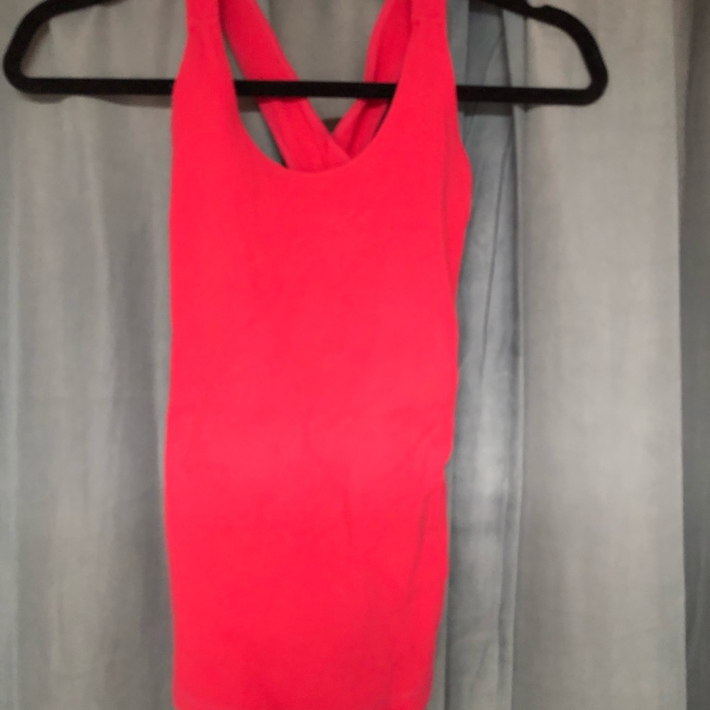 Pink Lululemon active tank top